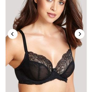 Panache superbra size 28FF (or 28H) black lace bra lingerie